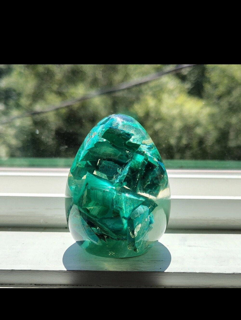 Eilat Stone Egg Shape King Solomon Vintage Stone Paperweight